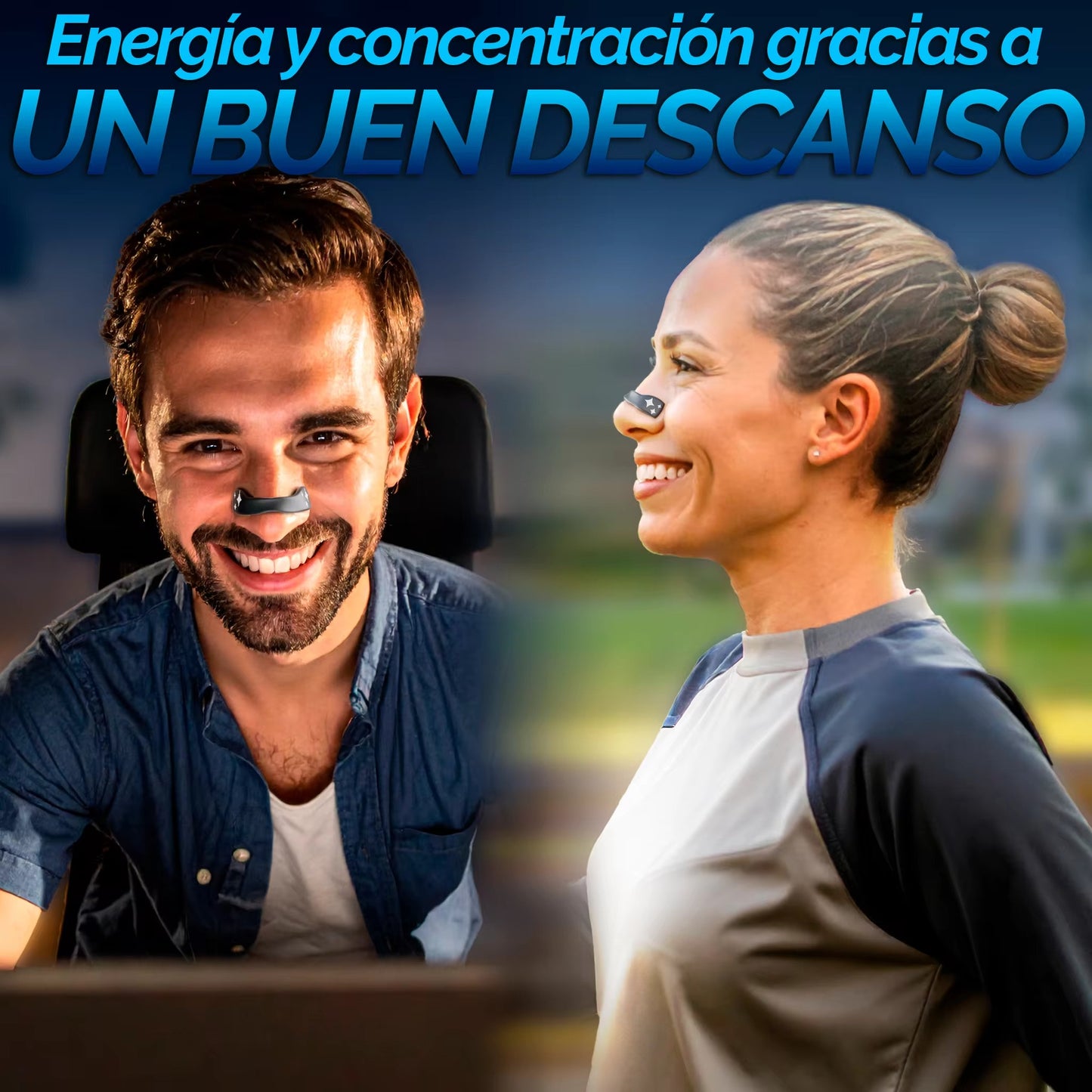 DreamTape® Antirronquidos – Tiras Nasales Magnéticas