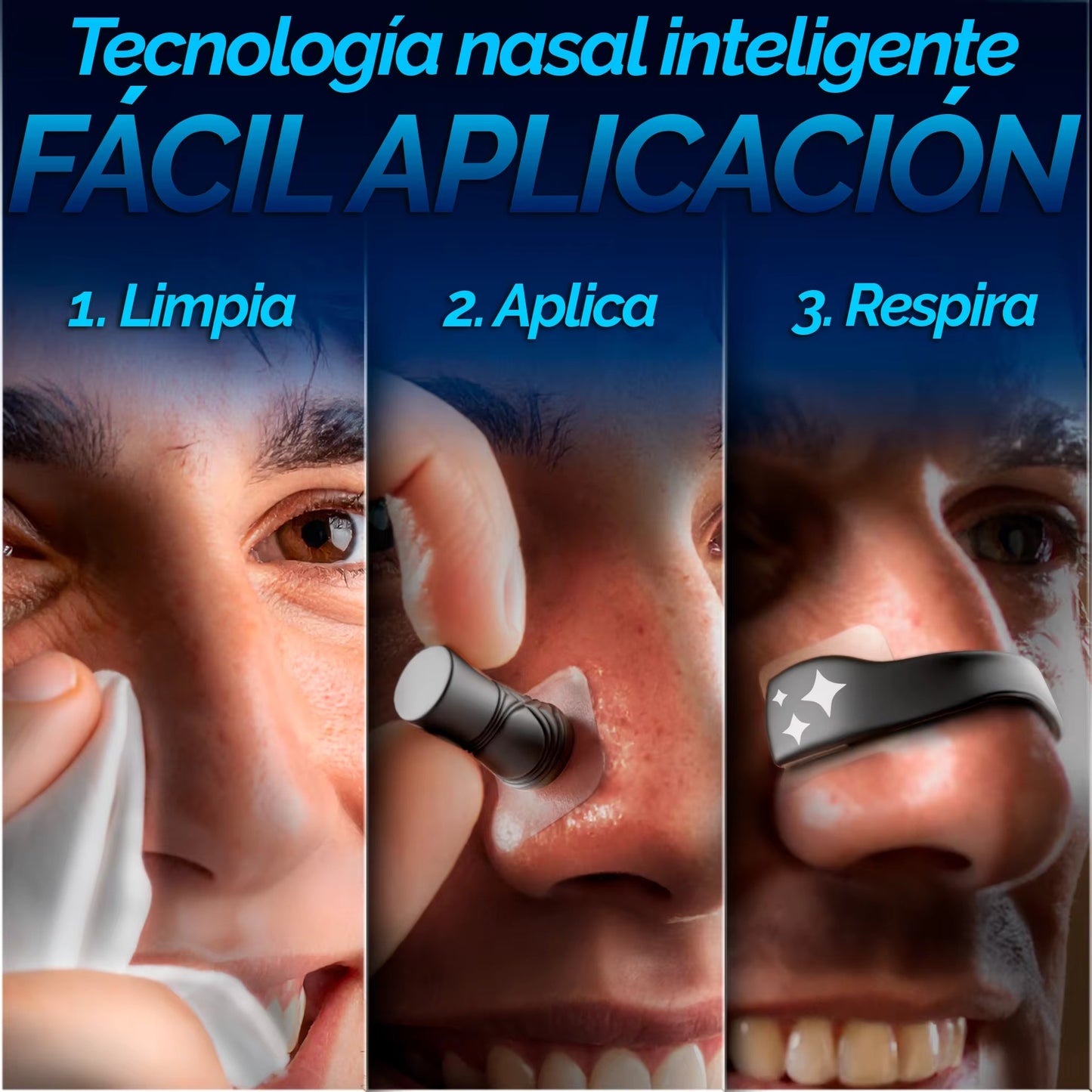 DreamTape® Antirronquidos – Tiras Nasales Magnéticas